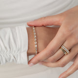 Emerald Bezel Tennis Bracelet