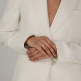 The Emerald Solitaire with Pavé band