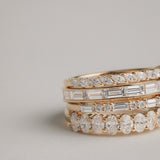 Oval Half Eternity Ring