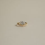Pavé Floating Curve Ring