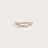 Pavé Floating Curve Ring