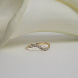 Pavé Marquise Curve Ring