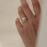 Pavé Wave Curve Ring