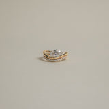 Pavé Wave Curve Ring