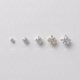Round Studs Örhängen (1.5tcw)