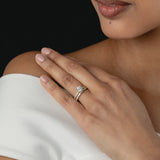 The Round Six Prong Solitaire with Pavé band