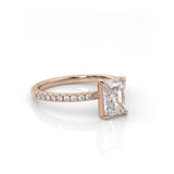 The Radiant Solitaire with Pavé band