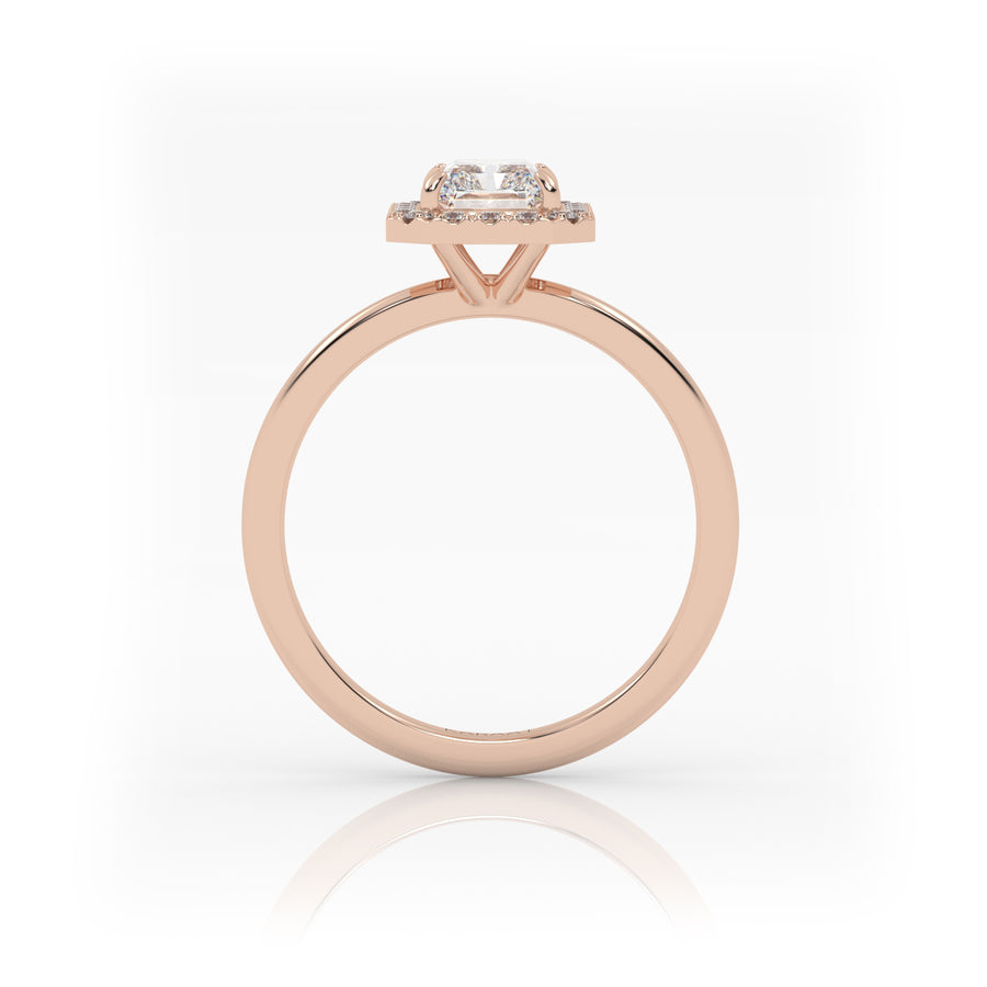 The Radiant Solitaire with Halo
