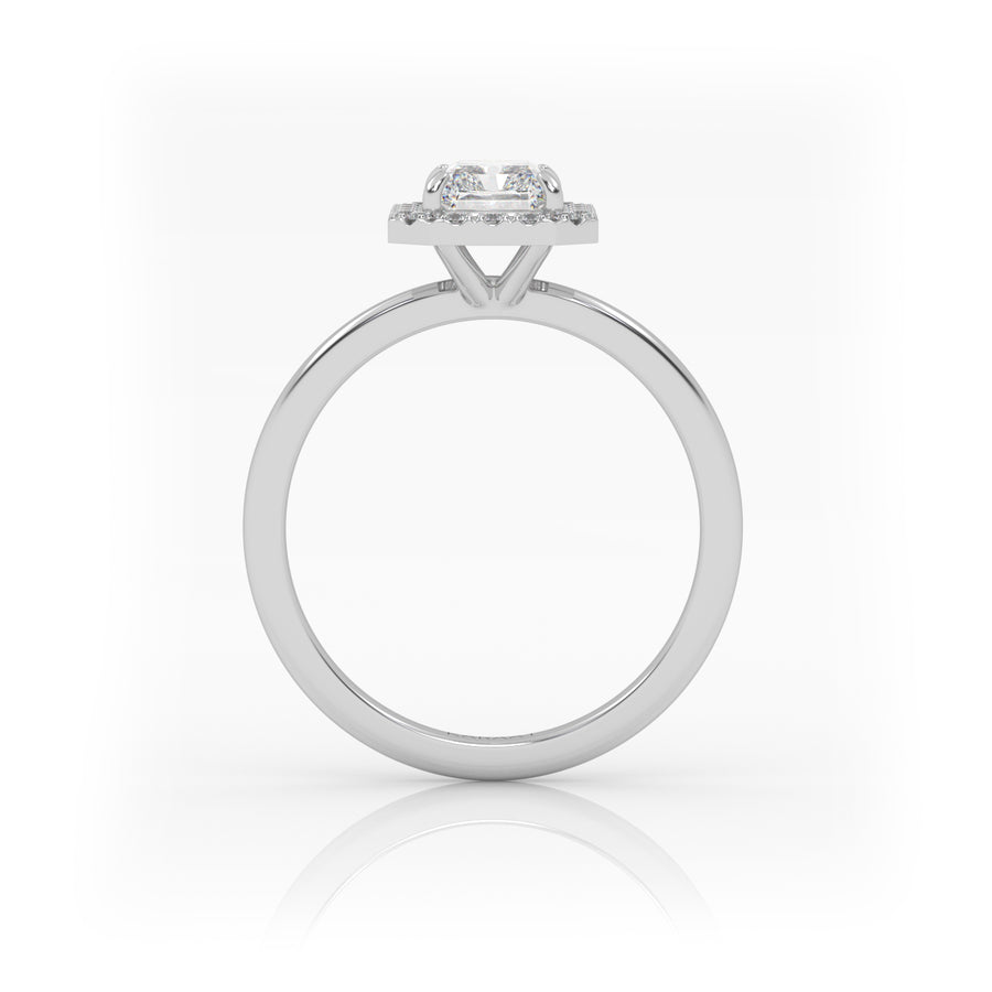 The Radiant Solitaire with Halo