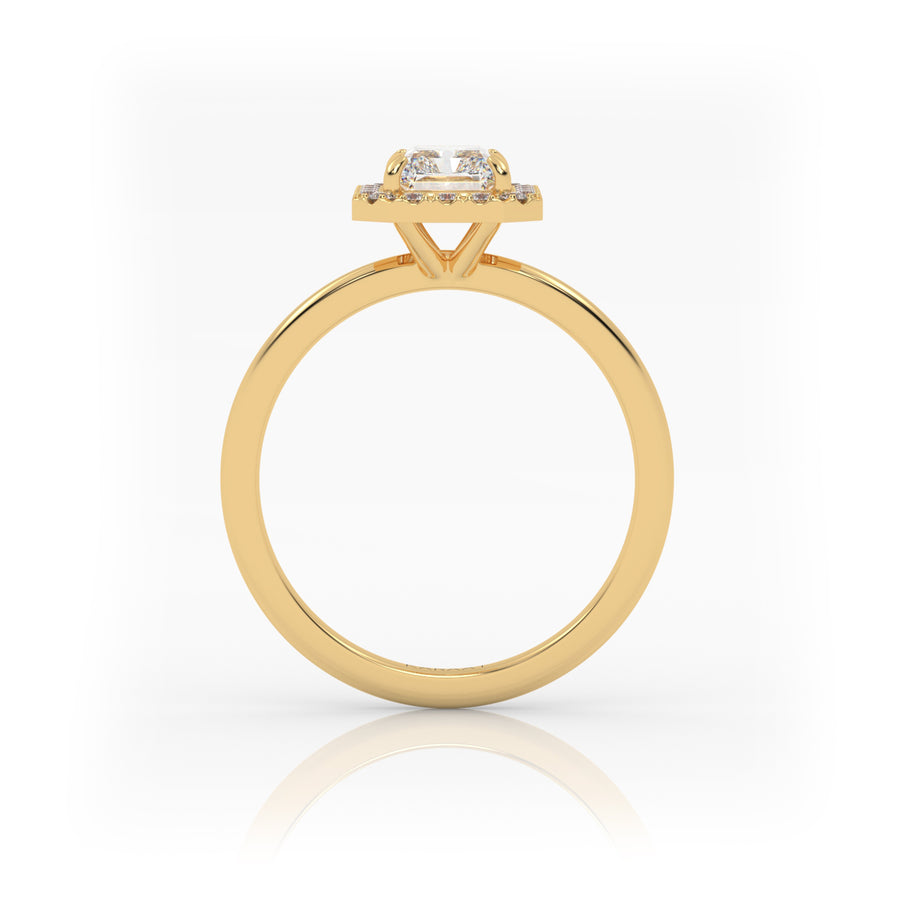 The Radiant Solitaire with Halo