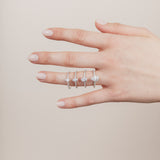 The Pear Solitaire with Pavé band