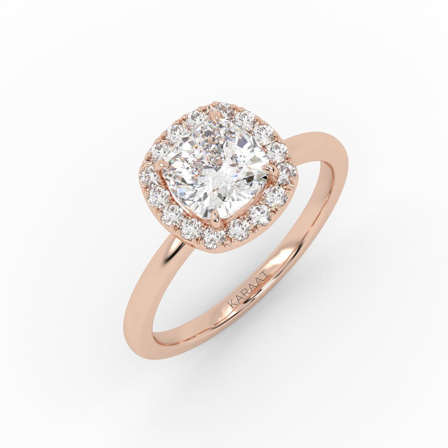 The Cushion Solitaire with Halo