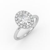 The Oval Solitaire with Halo