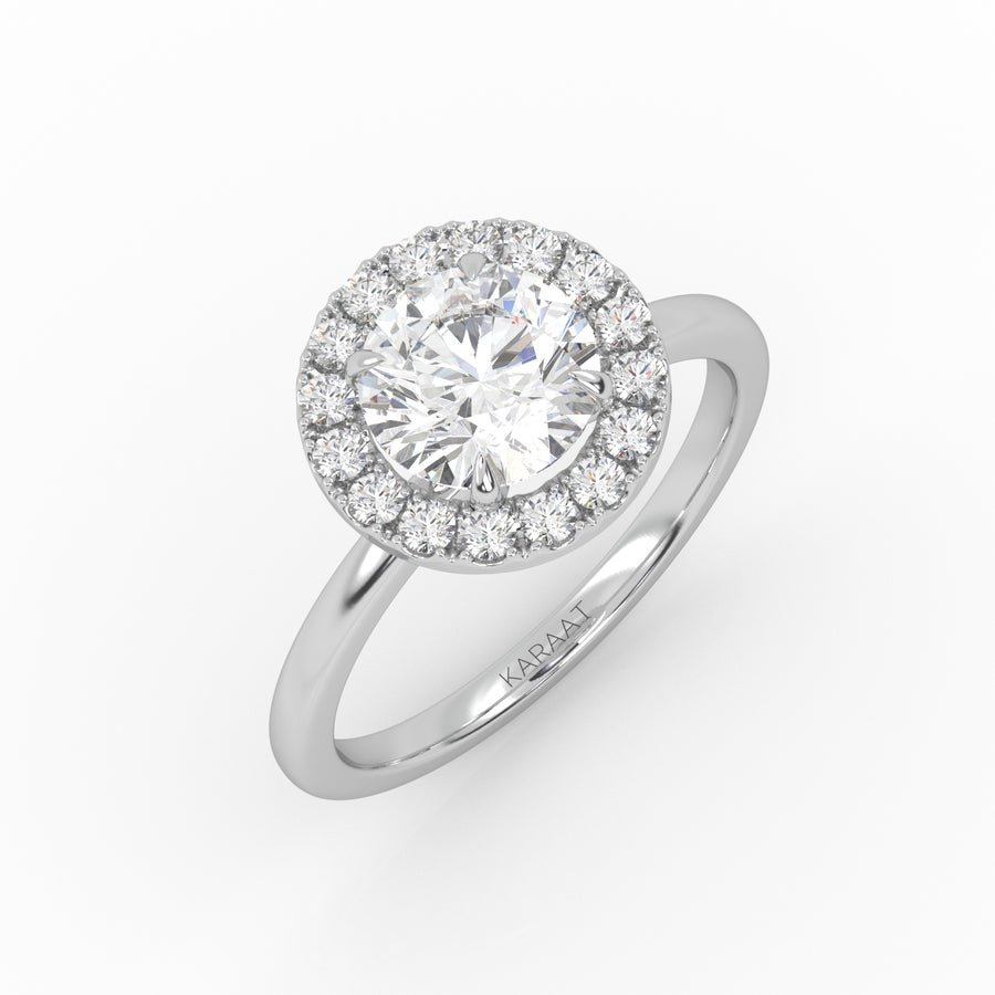 The Round Solitaire with Halo