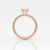 The Oval Solitaire with Pavé band