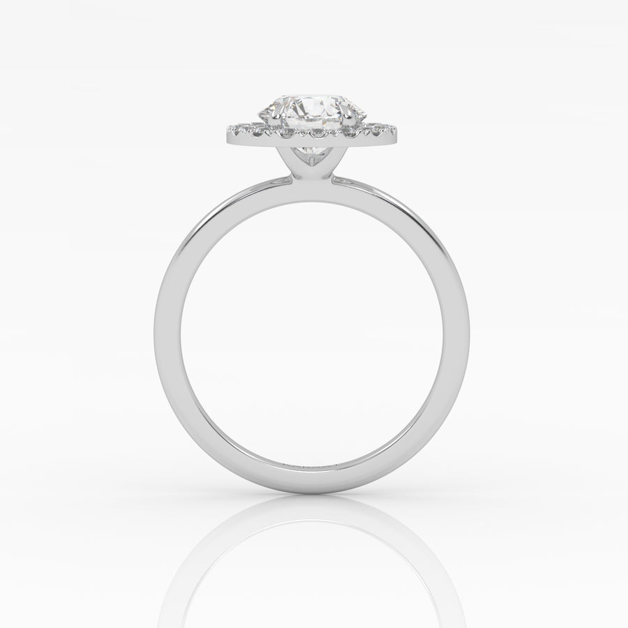 The Round Solitaire with Halo