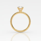 The Cushion Solitaire with Pavé band